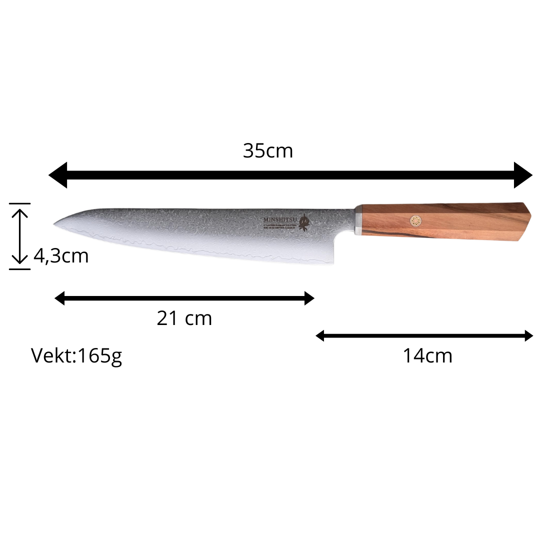 MinShitsu Premium Green Forrest Kokke Kniv