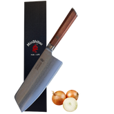 MinShitsu Premium Brown Wave Cleaver Kniv