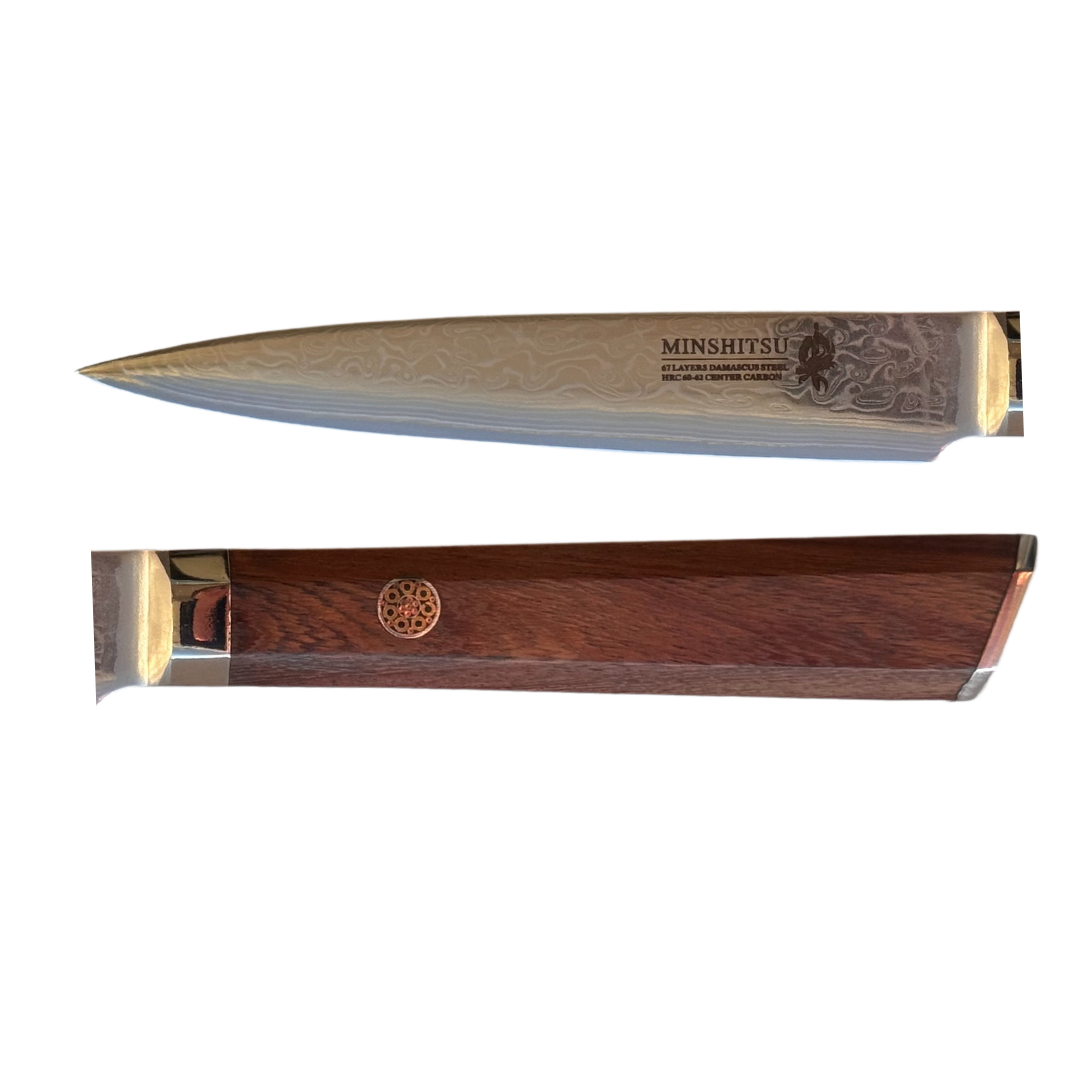 MinShitsu Premium Brown Wave Liten Forbruks Kniv