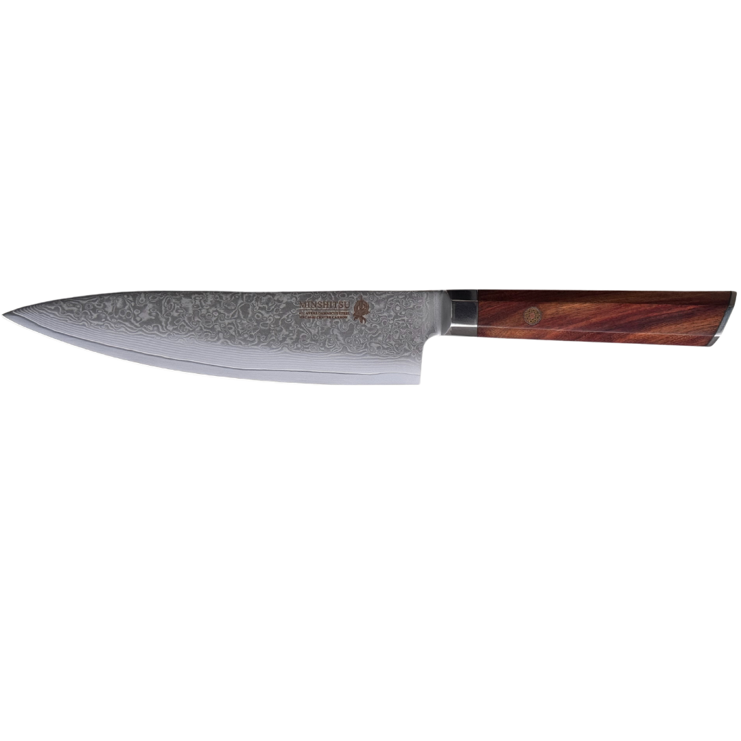 MinShitsu Premium Brown Wave 3-Kniv Sett