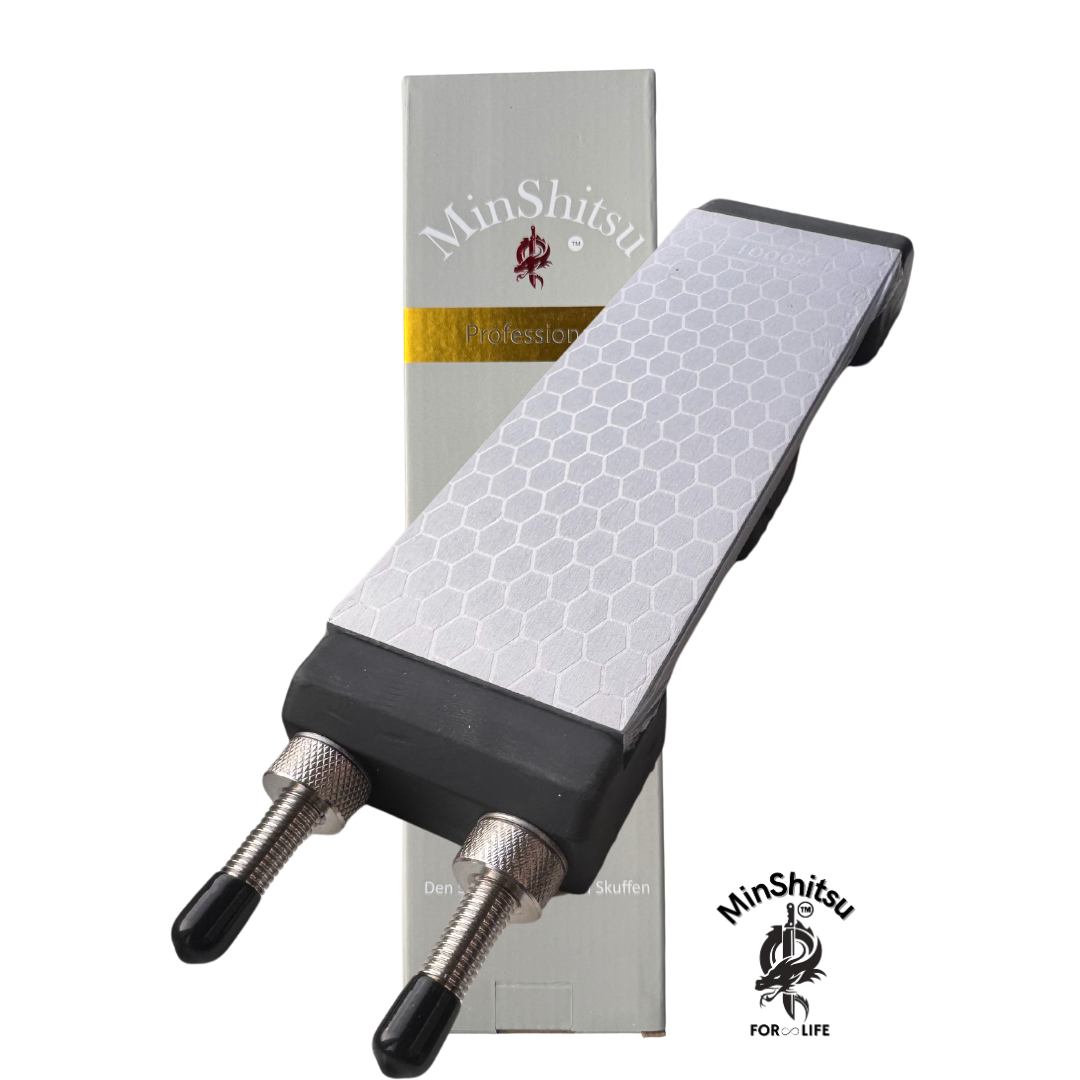 MinShitsu Profesjonell Diamant Slipe Stein 400/1000 Korn med Robust Holder
