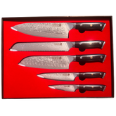 Tilbud MinShitsu Premium Black Sand Knivsett 5 kniver - Alt du trenger