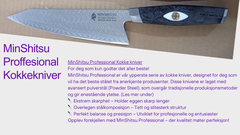 MinShitsu Professional Sneaking Tiger Kokkekniv 73-Lags Damascus