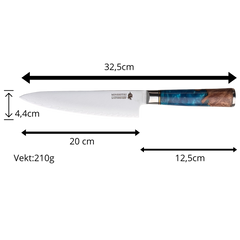 MinShitsu Premium Blue Ocean 3-Knivers Sett