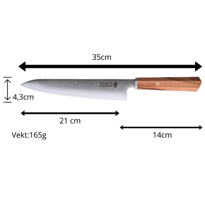 MinShitsu Premium Green Forrest Kokke Kniv