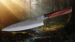 MinShitsu Premium Brown Wave Kokke Kniv