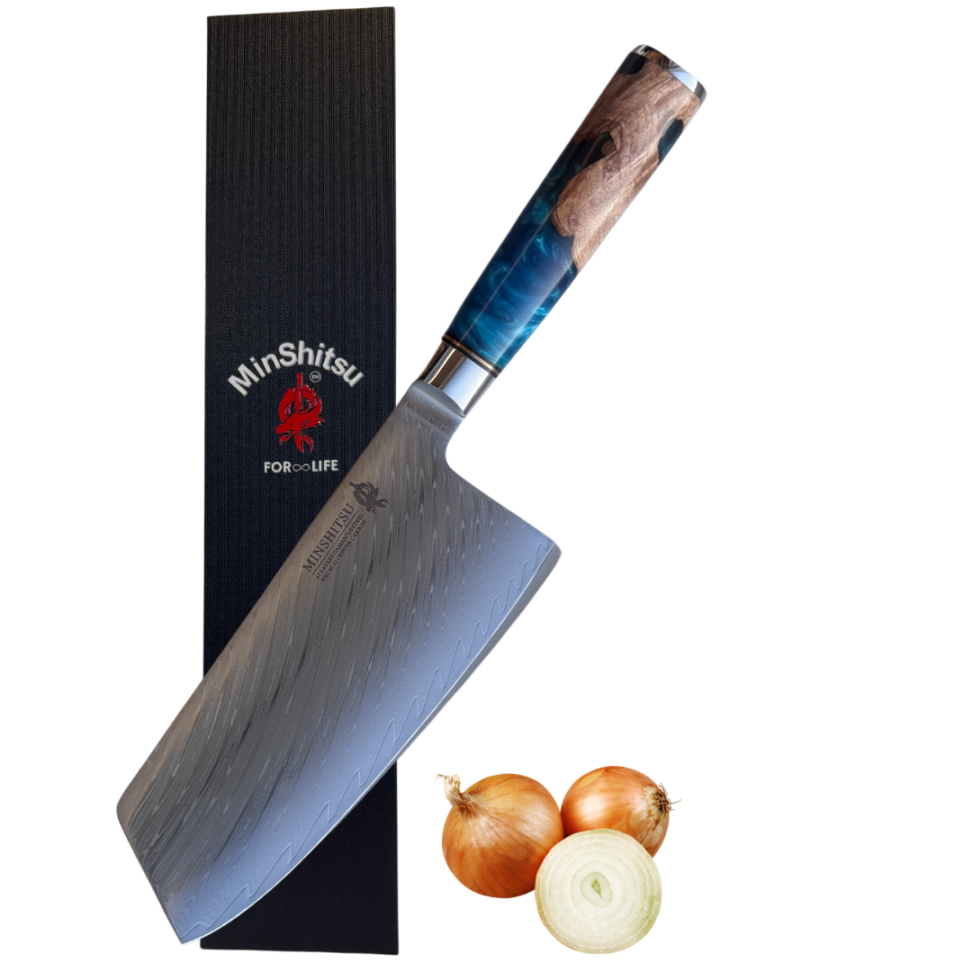 MinShitsu Premium Blue Ocean Cleaver Kniv