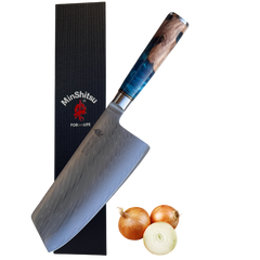 MinShitsu Premium Blue Ocean Cleaver Kniv