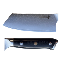 MinShitsu Premium Black Sand Cleaver Kniv