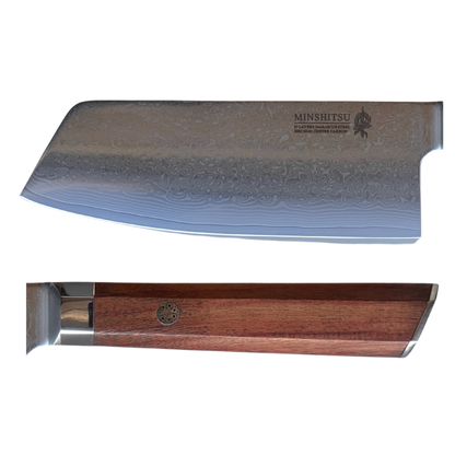 MinShitsu Premium Brown Wave Cleaver Kniv