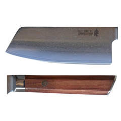 MinShitsu Premium Brown Wave Cleaver Kniv
