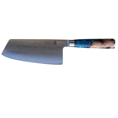 MinShitsu Premium Blue Ocean Cleaver Kniv