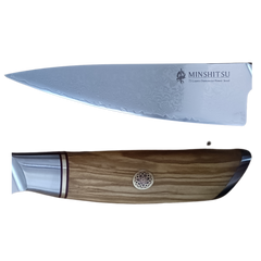 TILBUD MinShitsu Professional Sneaking Tiger SETT 3 kniver 73-Lags Damascus