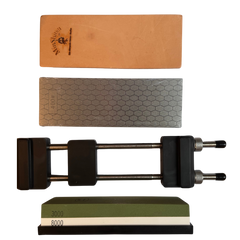 MinShitsu Profesjonelt Diamant Slipe Sett (400/1000 & 3k/8k + Lær)