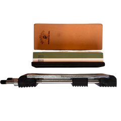 MinShitsu Profesjonelt Diamant Slipe Sett (400/1000 & 3k/8k + Lær)