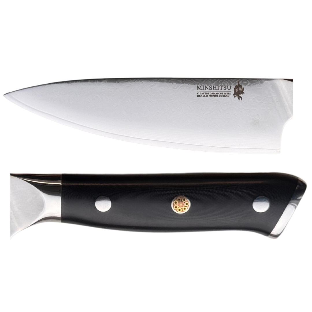 MinShitsu Premium Black Sand 2 Knivsett