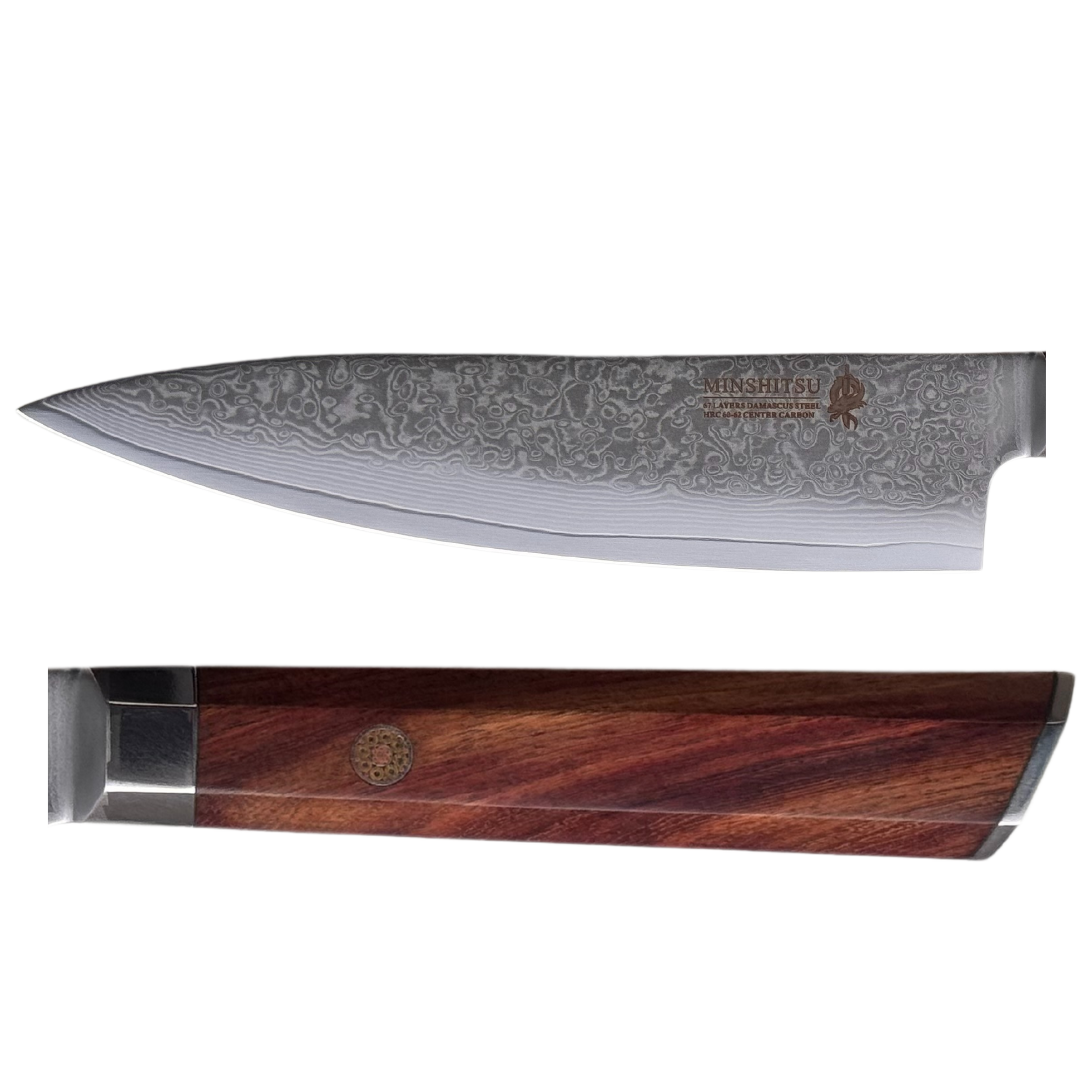 MinShitsu Premium Brown Wave 3-Kniv Sett
