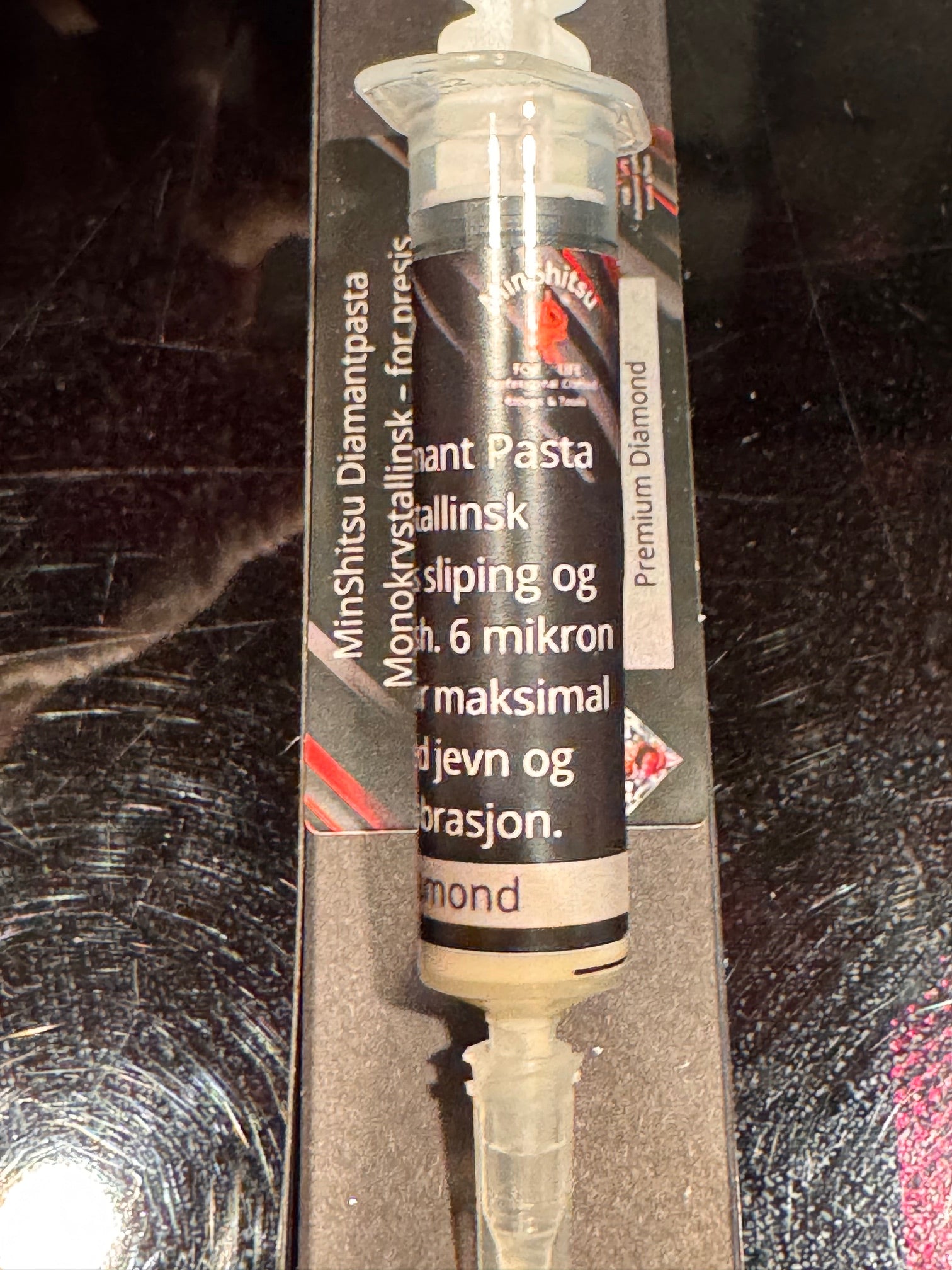 MinShitsu Diamant Slipepasta 0,5 1,3,6 mikron for kniver alt som kan poleres