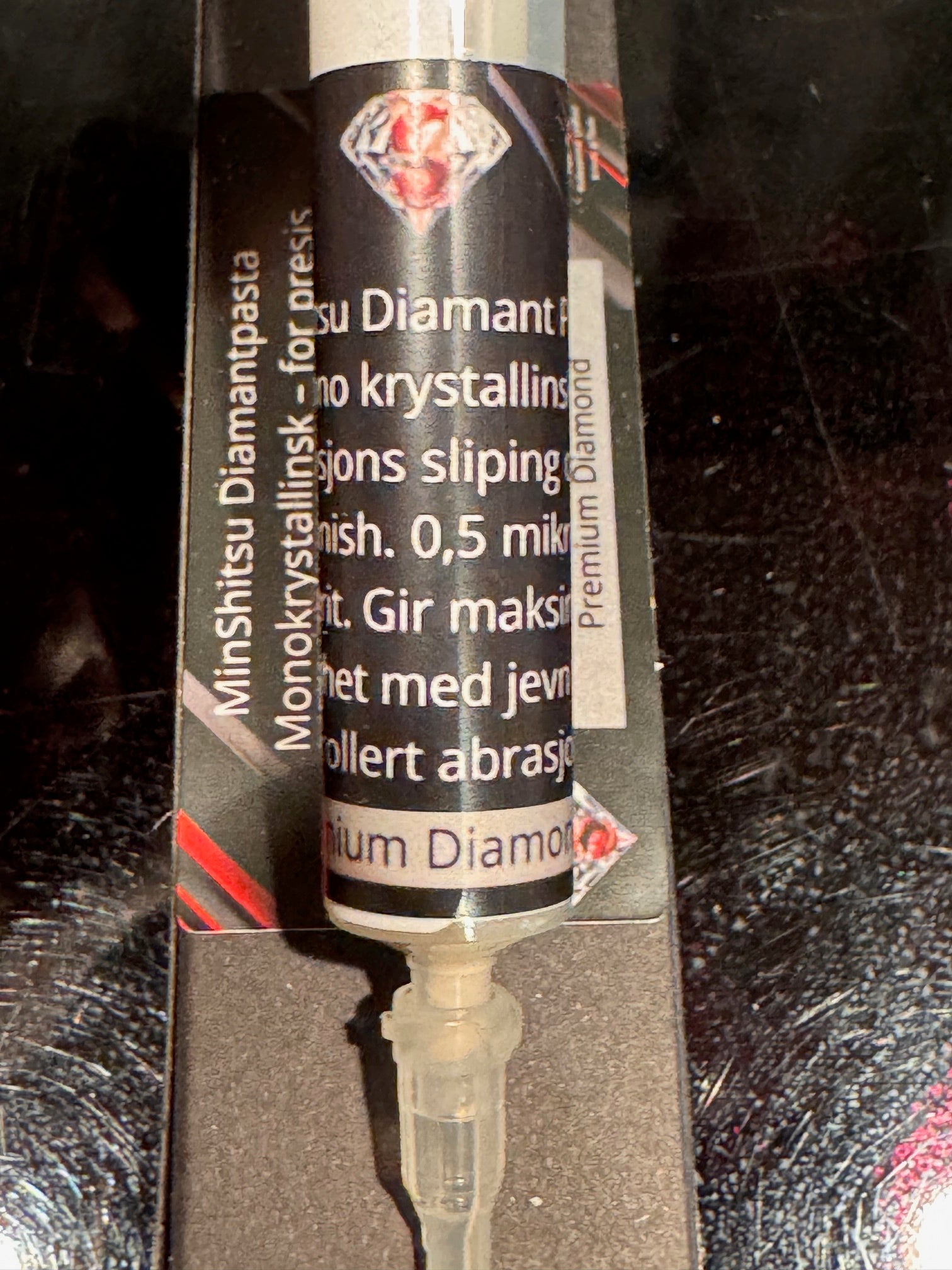 MinShitsu Diamant Slipepasta 0,5 1,3,6 mikron for kniver alt som kan poleres