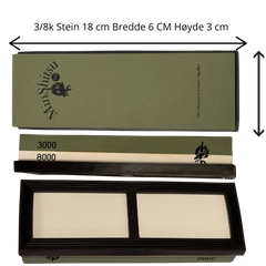 MinShitsu Profesjonelt Diamant Slipe Sett (400/1000 & 3k/8k + Lær)