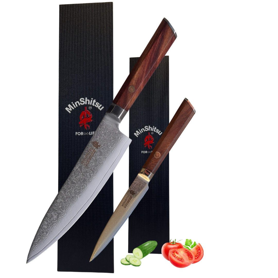 MinShitsu Premium Brown Wave 2 Knivsett