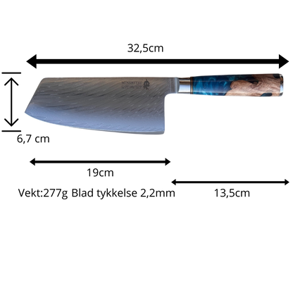 MinShitsu Premium Blue Ocean 3-Knivers Sett