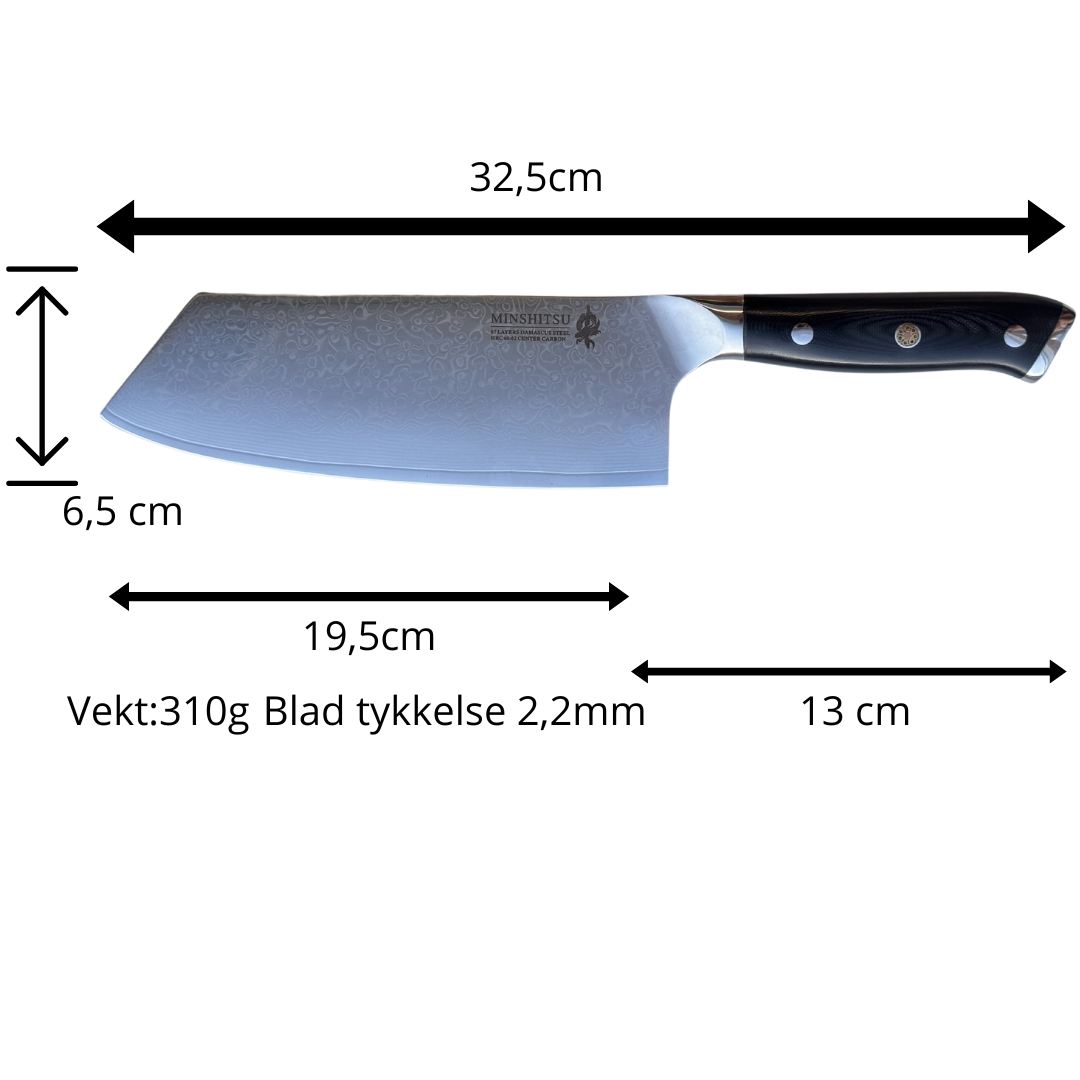 MinShitsu Premium Black Sand Knivsett