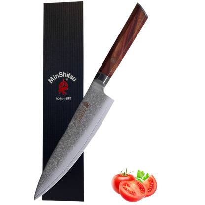 MinShitsu Premium Brown Wave Kokke Kniv