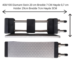 MinShitsu Profesjonelt Diamant Slipe Sett (400/1000 & 3k/8k + Lær)
