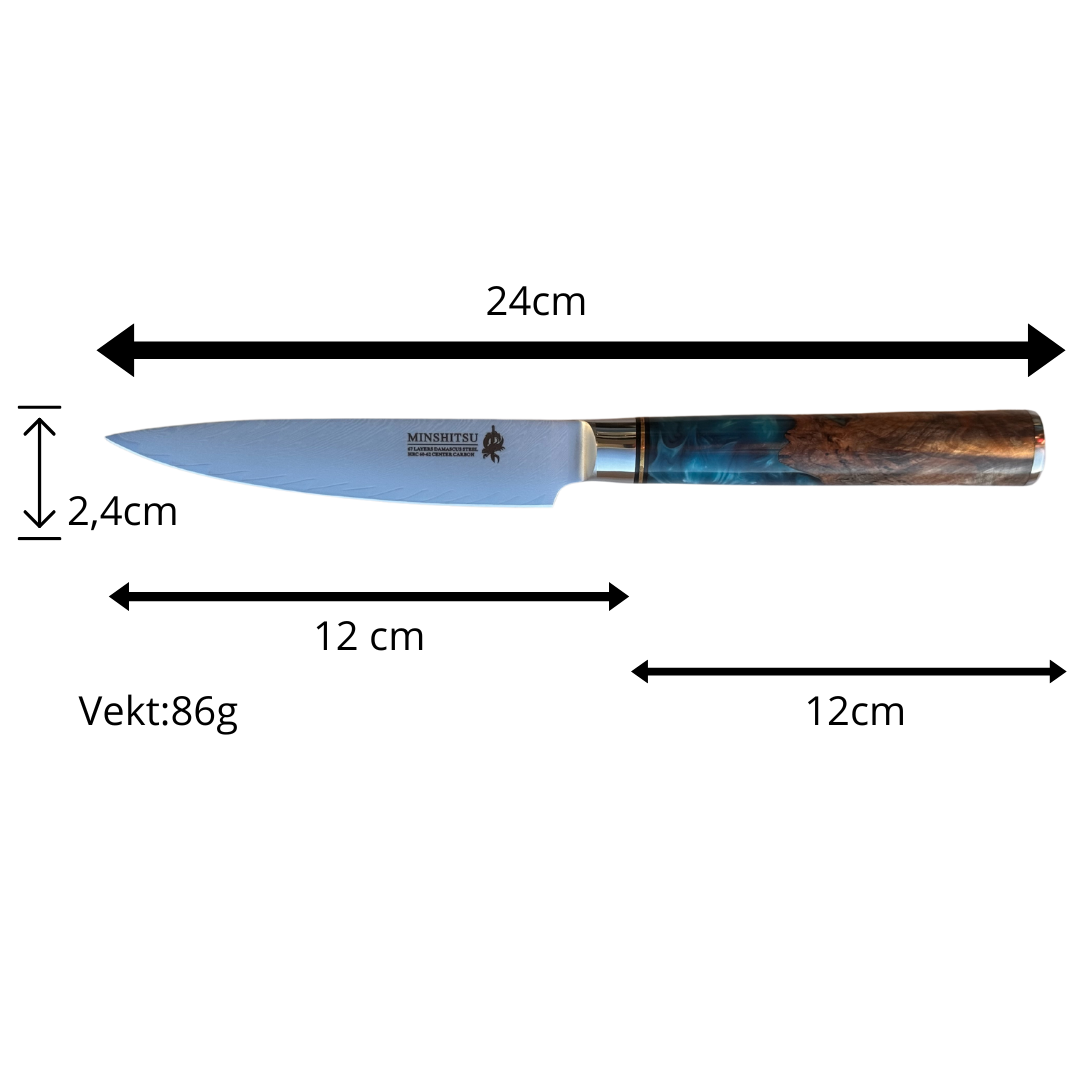 MinShitsu Premium Blue Ocean 3-Knivers Sett