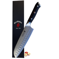 MinShitsu Premium Black Sand Santoku